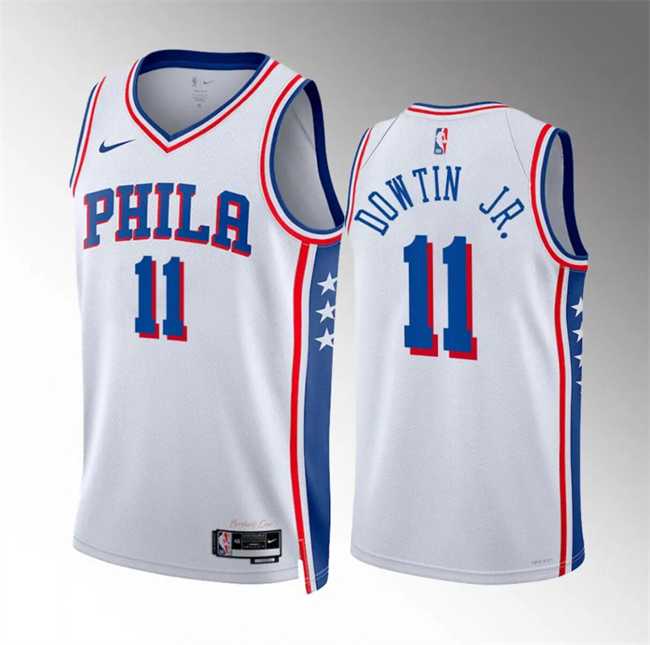 Men's Philadelphia 76ers #11 Jeff Dowtin Jr White Association Edition Stitched Jersey Dzhi,We sell and wholesale Men's Philadelphia 76ers #11 Jeff Dowtin Jr White Association Edition Stitched Jersey Dzhi on line form chian!